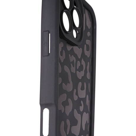 Protector animal print negro Iphone 16 V01