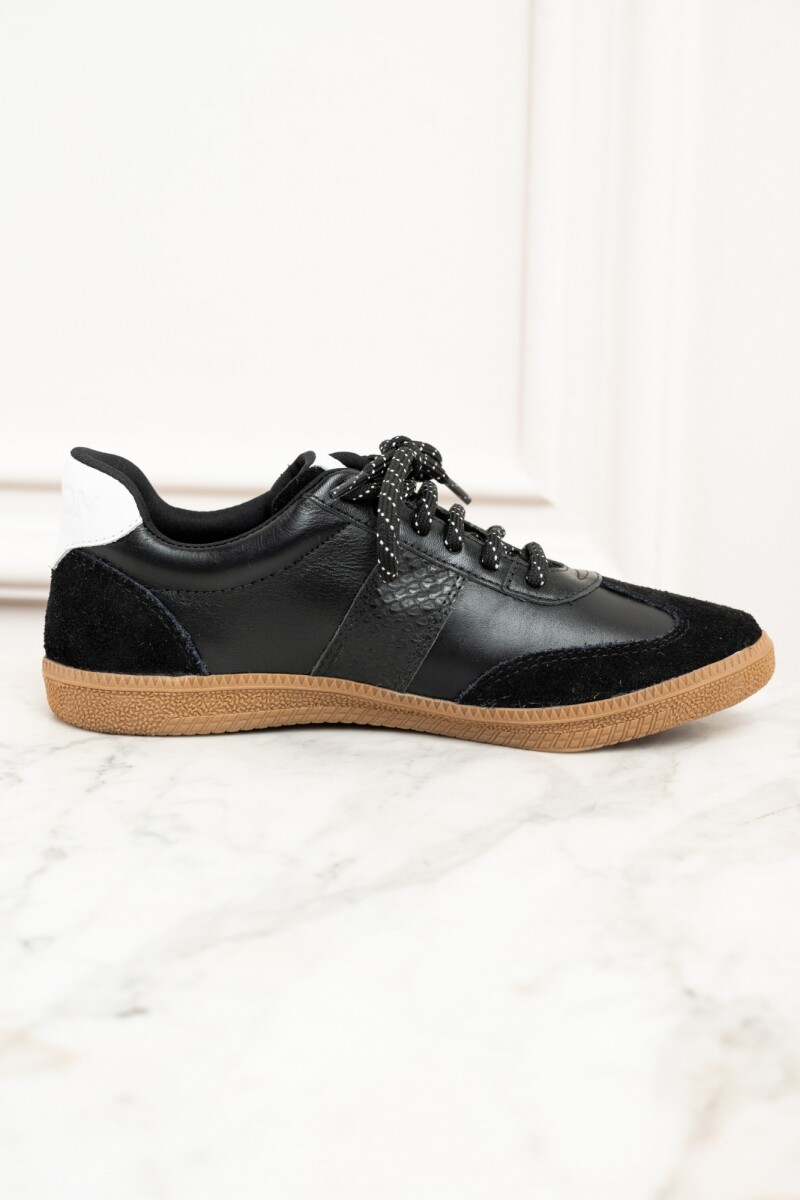 Zapatilla Combinada Negro