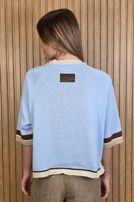 Buzo Kiwi Knitted Celeste