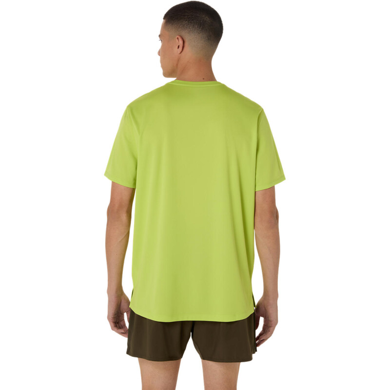 Polo Running Asics Silver SS Top Hombre Neon Lime