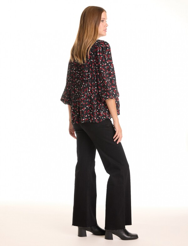 Blusa Print NEGRO/MULTI