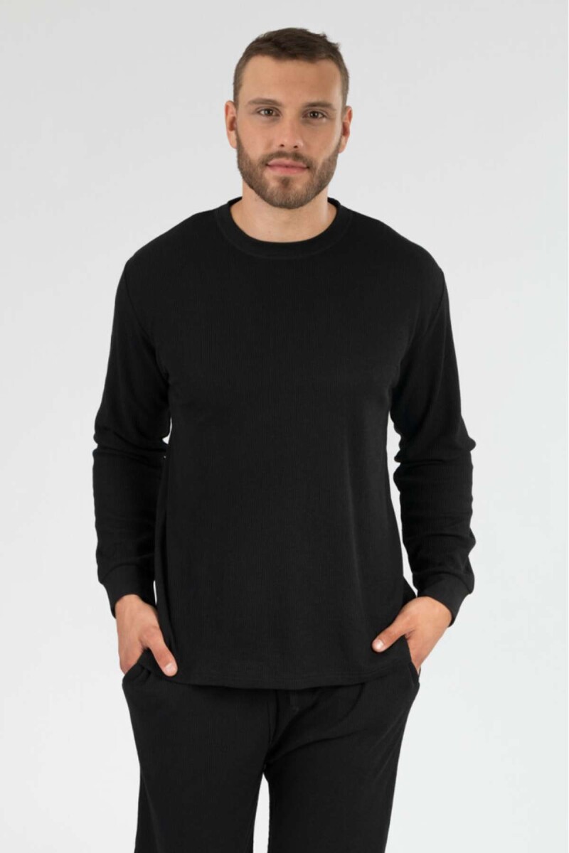 Remera waff - Negro 