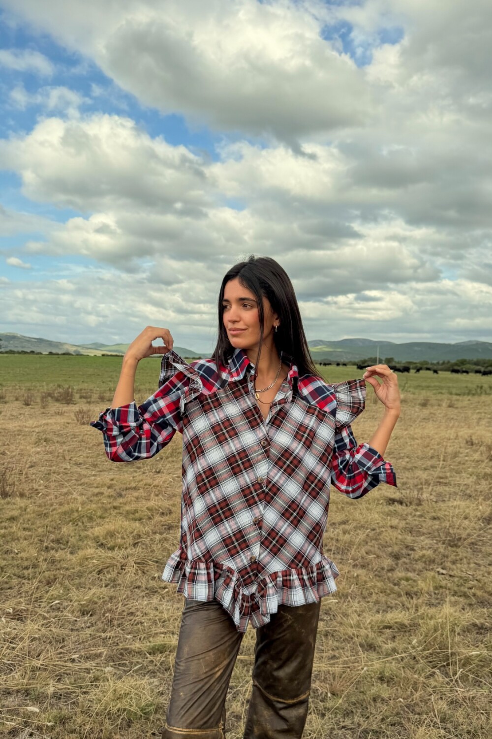 Star Shirt Rojo / Chocolate