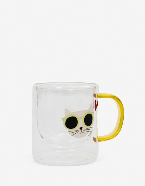 Artículos cocina Taza De Vidrio Estampada - Combinacion Multicolor