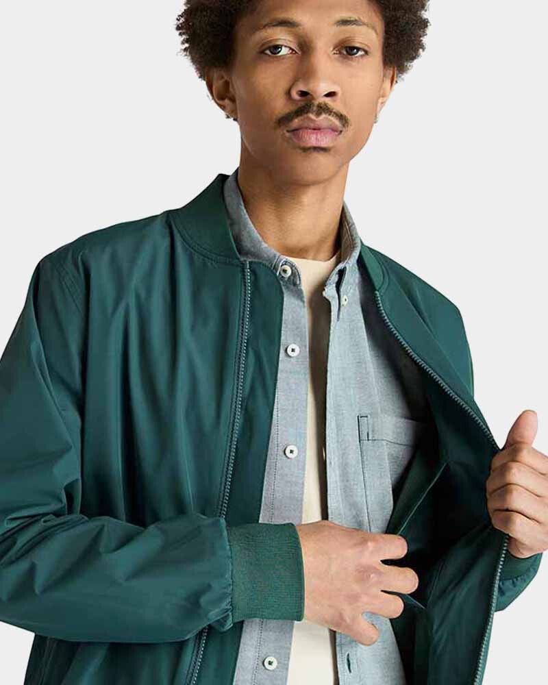 Casaca WaterResistant Mid-Season Bomber Hombre Green Gables