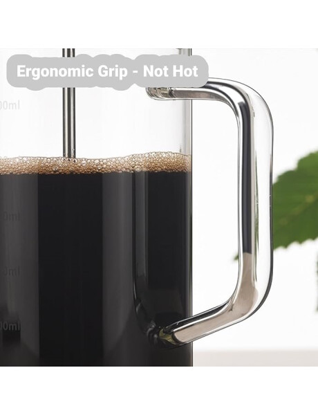 CAFETERA/TETERA FRENCH DOBLE PARED 350ML EN VIDRIO Y AC.INOX SALERNO CAFETERA/TETERA FRENCH DOBLE PARED 350ML EN VIDRIO Y AC.INOX SALERNO