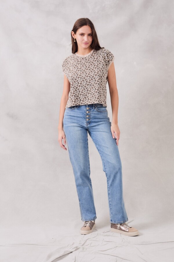 Remera Animal Print Multi