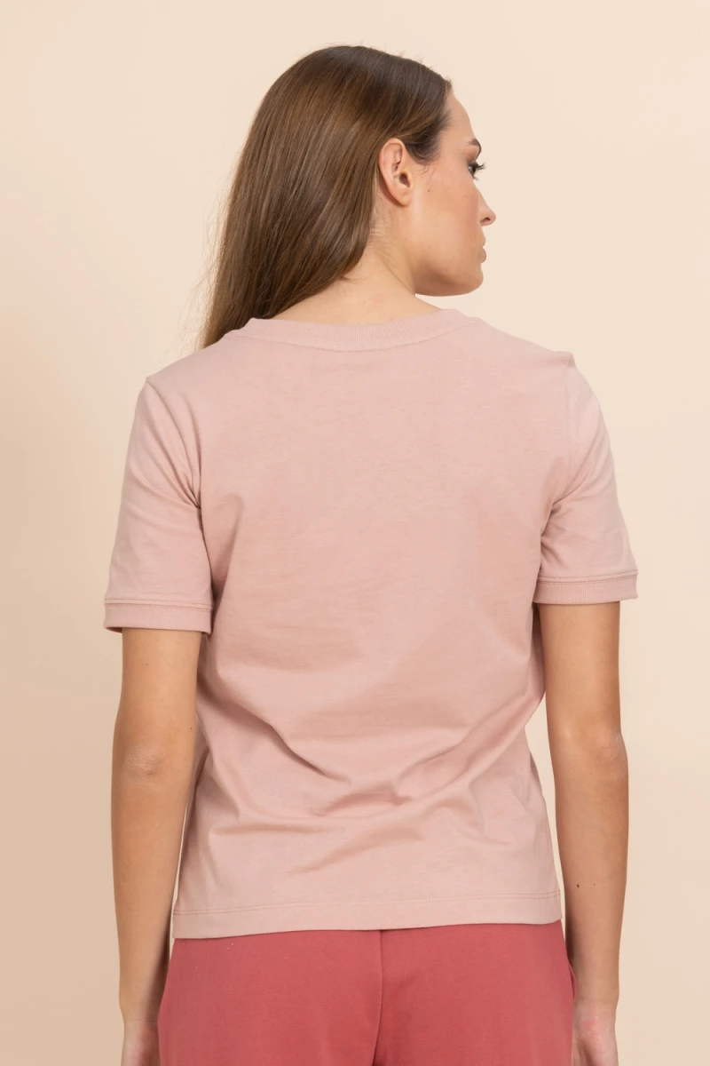 Remera manga corta básica Rosa