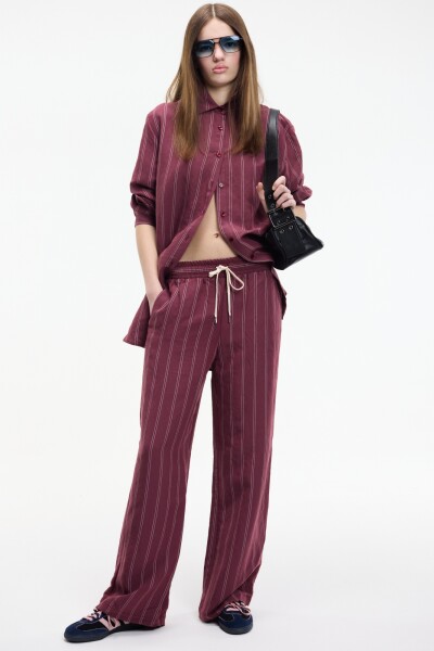 Camisa liviana Bordo