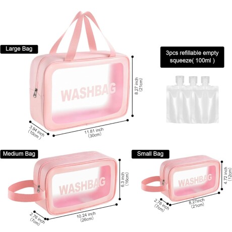 Organizador impermeable para valija WASHBAG Rosa