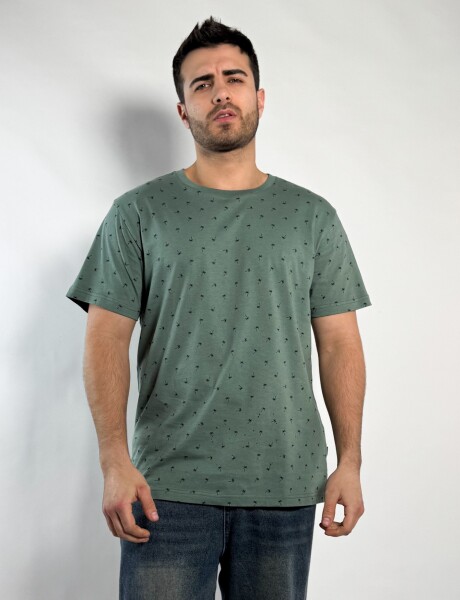 Remera estampada Charly Verde