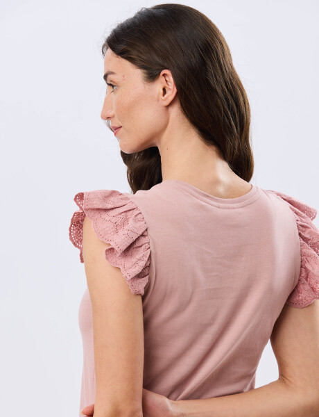 REMERA LISA DE ALGODÓN Rosa