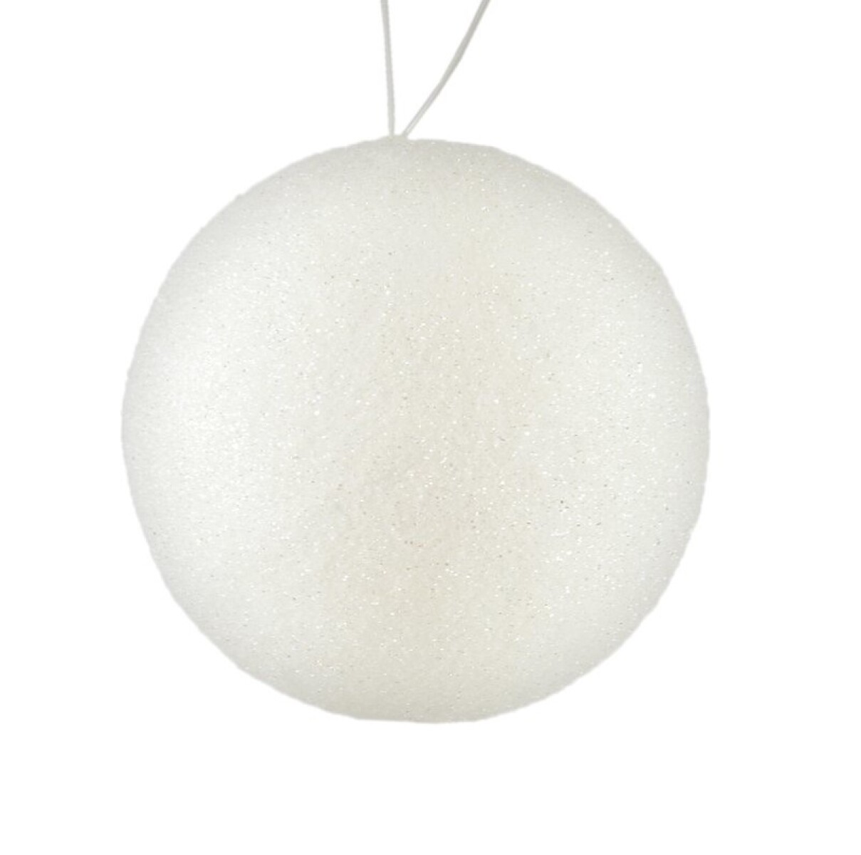 Esferas Navideñas Blancas 8 cm – Pack x6 