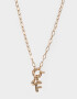 Collares Cortos De inicial Collar Corto De Inicial "f" - Dorado