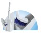 Escobilla de baño con soporte AZUL/BLANCO