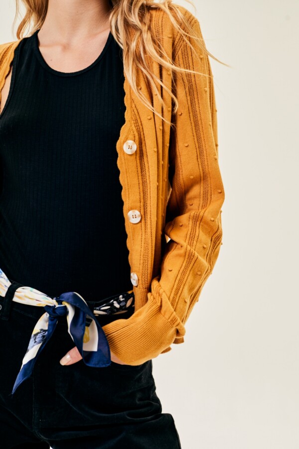 Cardigan Textura Maíz