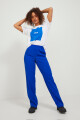 Pantalon poppy regular fit Blue Iolite