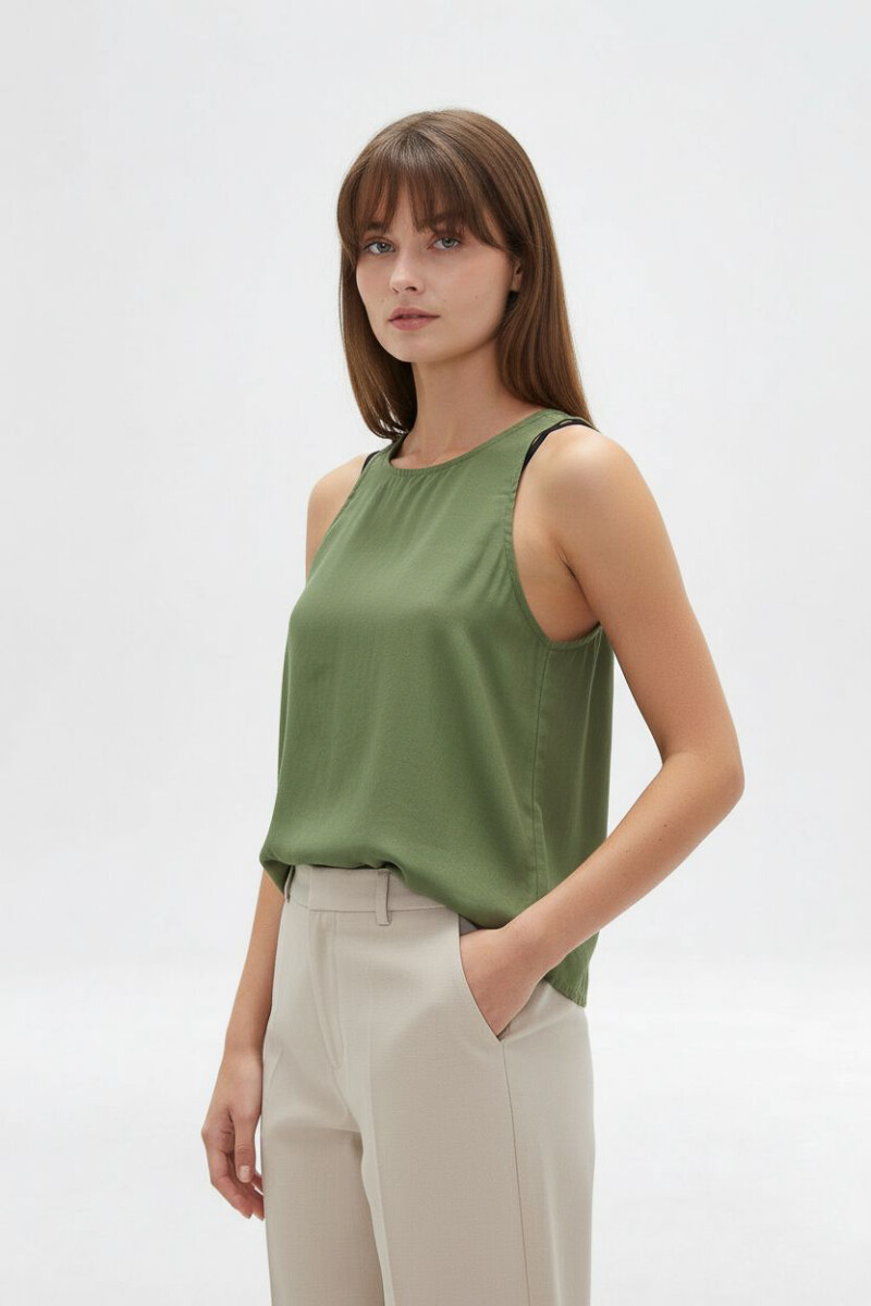 Musculosa Xilven - Verde Oliva 