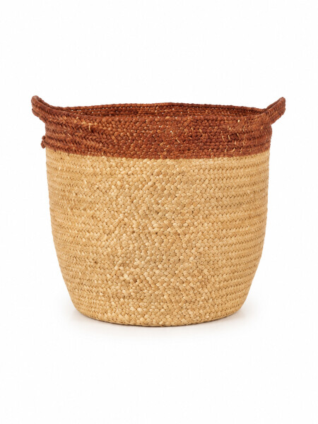 CANASTO DE YUTE BEIGE (V)