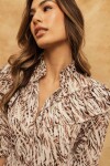 CAMISERO MARIE MAXI ABSTRACT ZEBRA SKIN CAMISERO MARIE MAXI ABSTRACT ZEBRA SKIN