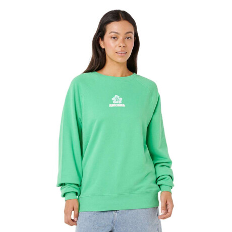 Buzo Rip Curl Luxe Surf Raglan Relaxed Verde