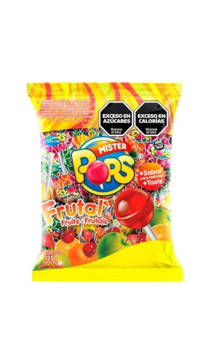 CHUPETIN MR POPS FRUTAL 50PCS 625GRS 