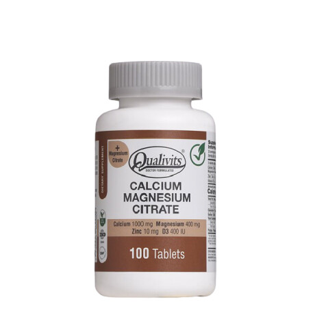 Calcium-Magnesium-Citrate 100caps Qualivits Calcium-Magnesium-Citrate 100caps Qualivits