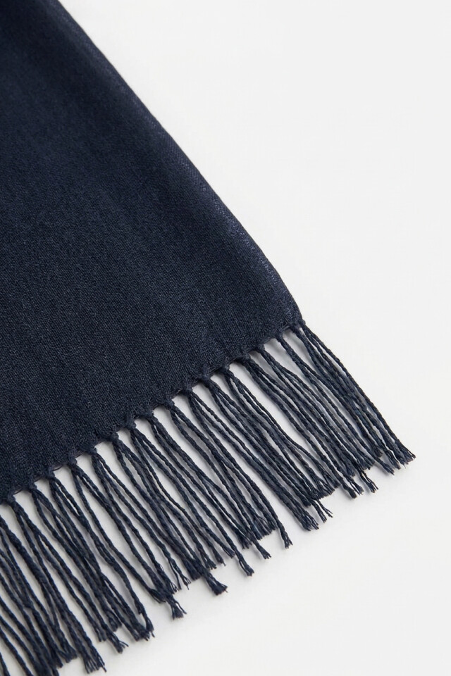 Pashmina 100% Lino azul marino
