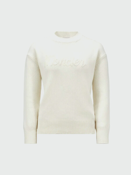 Moncler - Buzo de Lana y Cachemira Bordado 35