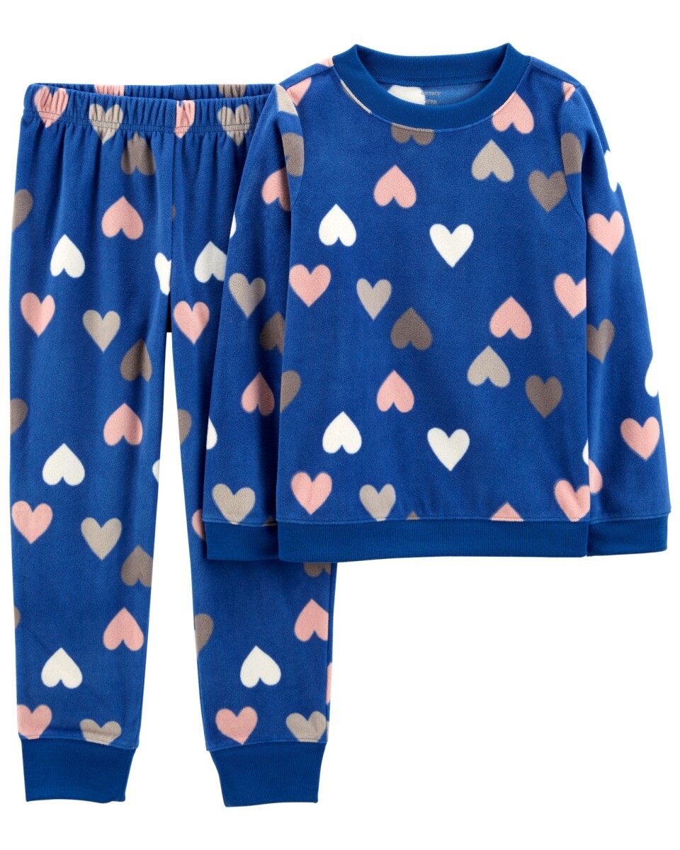 Pijama dos piezas remera y pantalón de micropolar 
