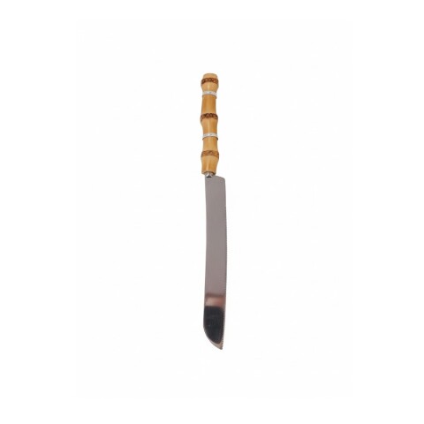CUCHILLO C/MANGO BAMBU 28.5CM Unica