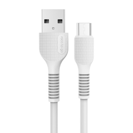 Cable De Datos Roca To Go Usb A A Microusb 100Cm 2.4A Ub BLANCO
