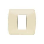 Plaqueta 2X2" p/1 módulo marfil - Loft ELE01279