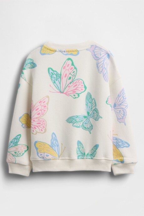 Buzo Deportivo Toddler Niña Butterfly White
