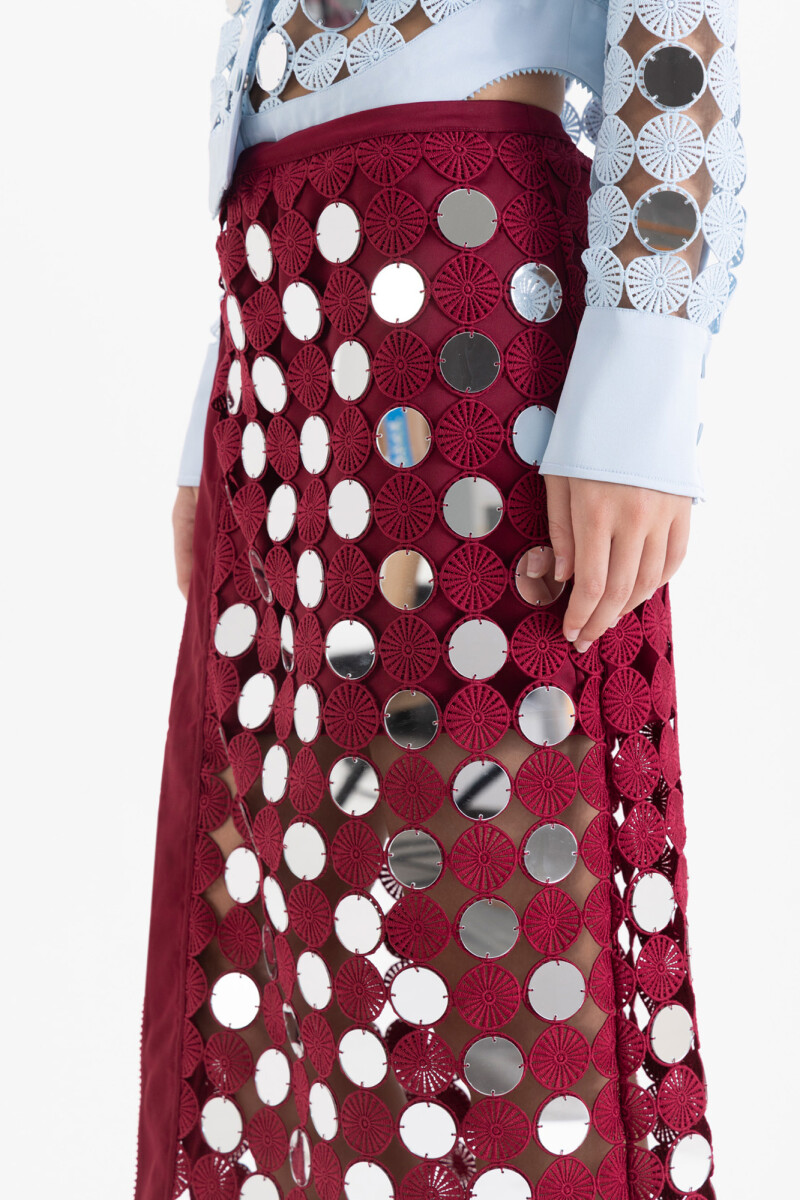 POLLERA MIRRORS Bordo