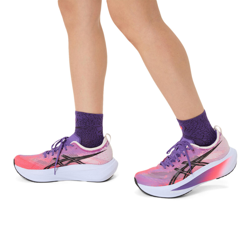 Medias Running Performance Run Sock Quarter Unisex Edo Purple