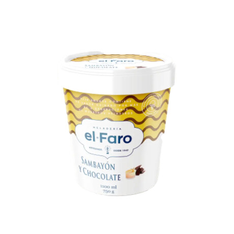 Helado El Faro De Chocolate Y Sambayon 1.1l Helado El Faro De Chocolate Y Sambayon 1.1l