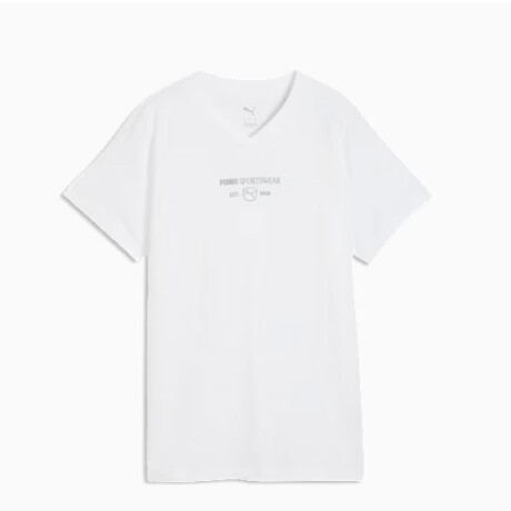 Remera de Mujer Puma Class Standard Tee Blanco