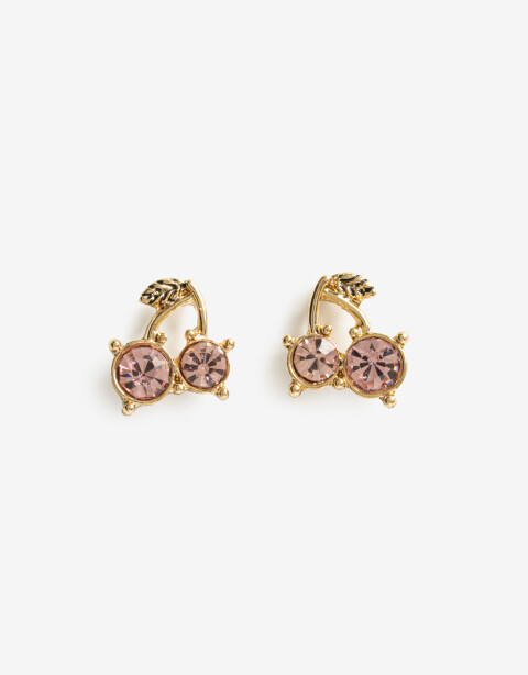 Aros Pasantes Special Price Aros Pasantes Fruta Strass - Dorado