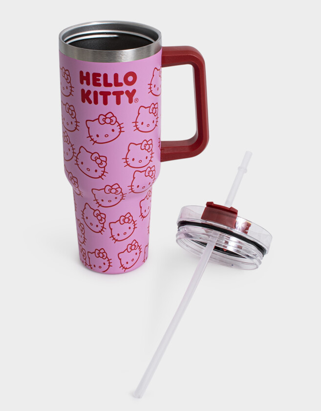 Accesorios Cocina Estampados Vaso Térmico "hello Kitty" - Rosa Claro