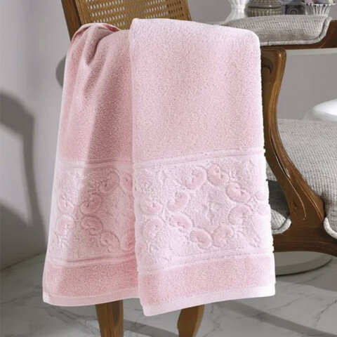 Toalla Baño Comfort Dohler 100% Algodón 70 x 140 cm 7206-ROSA CLARO