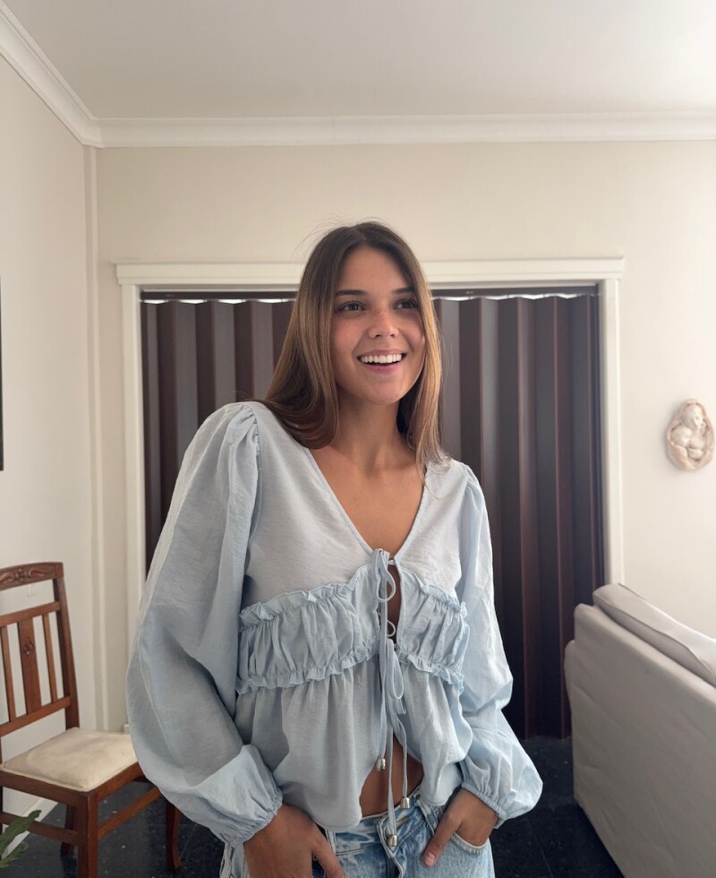 Camisa Muna celeste
