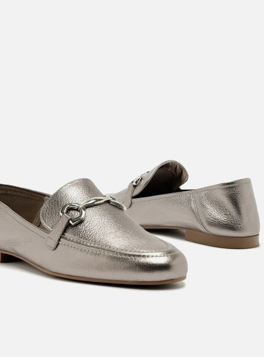 Mocasin Luma - Plateado 