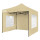 Gazebo 2.5x2.5mt Toldo Uv30 Imperm+1 Pared+2 Ventana Beige