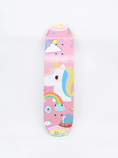 SKATE UNICORNIO ROSADO