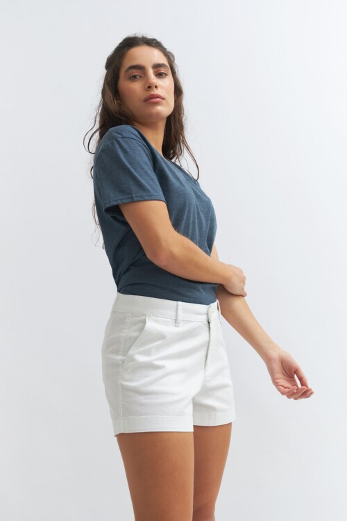 Short con bolsillos BLANCO