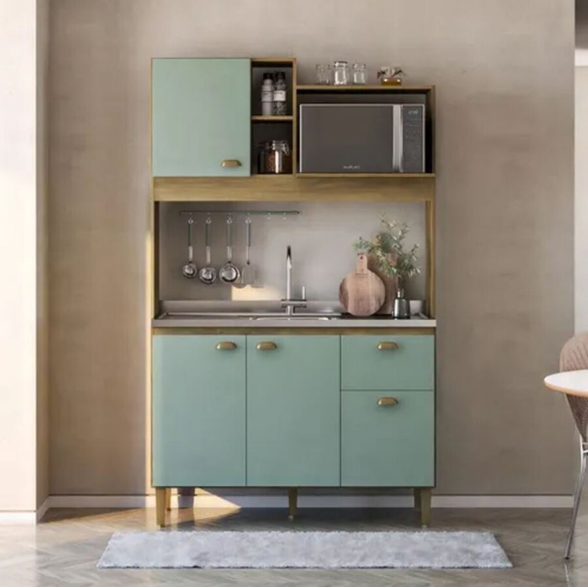Kit De Cocina Azaleia Miel/Verde 2336.1 