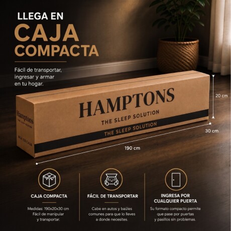 Sommier Queen HAMPTONS Scandium con Respaldo Sommier Queen HAMPTONS Scandium con Respaldo