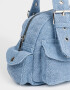 Bowling Denim Cartera Bowling De Denim - Azul Gastado