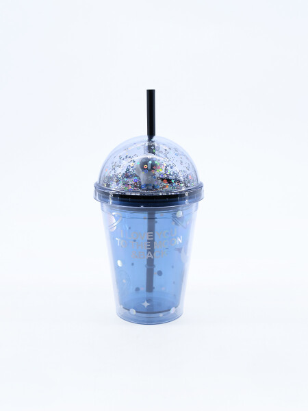 VASO ASTRONAUTA CON SORBITO GRIS